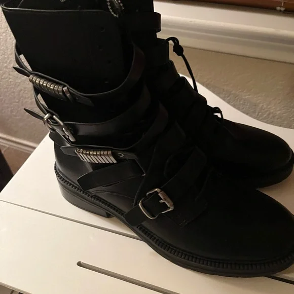 DKNY Size 11 - MENS Black Buckle Strap Boots NWT DKNY Women main image 3